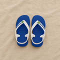 Chanclas Havaianas azules y blancas para bebé. Talla 22, estado bueno.