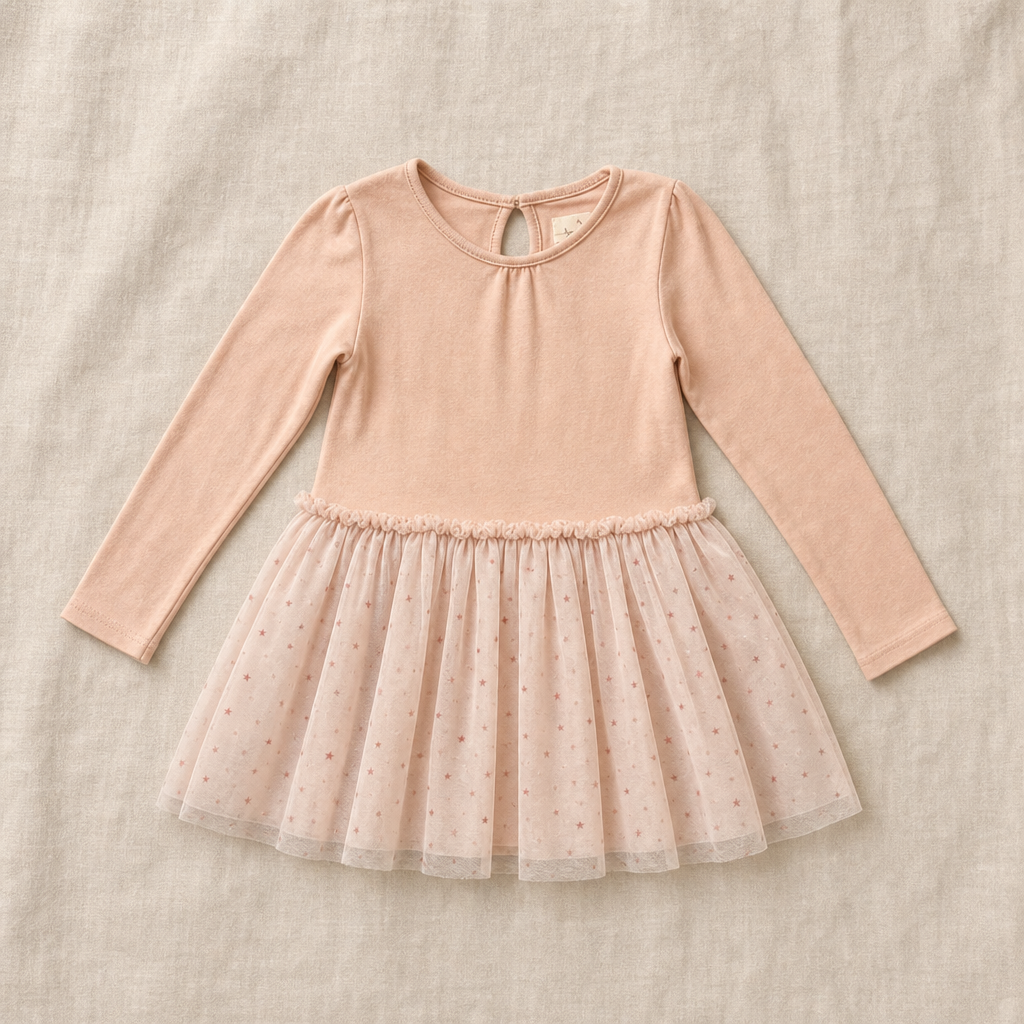 Vestido Konges Sløjd Fairy Ballerina beige