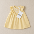 Vestido bebé Chloé amarillo bordado floral 0-3m
