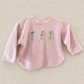 Camiseta Jacadi rosa con bordados florales