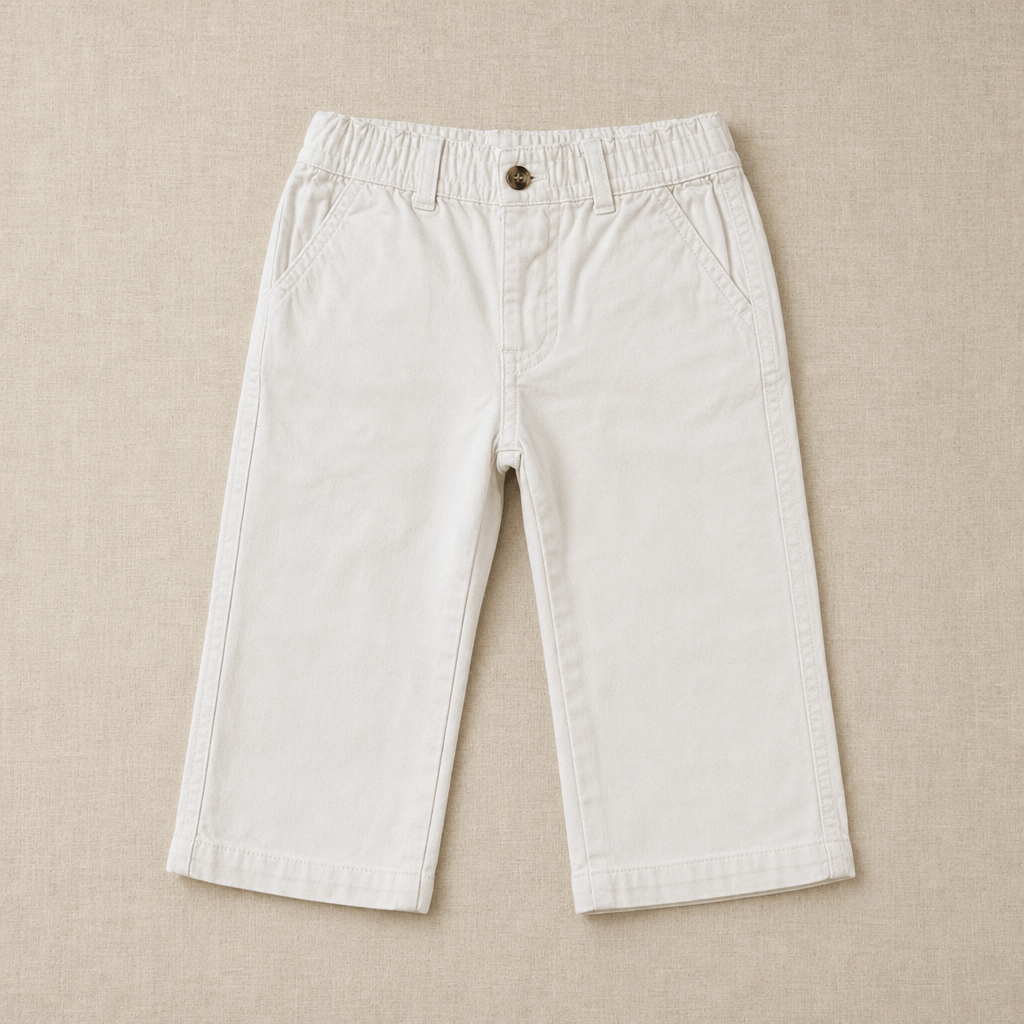 Pantalón largo blanco "chinos"