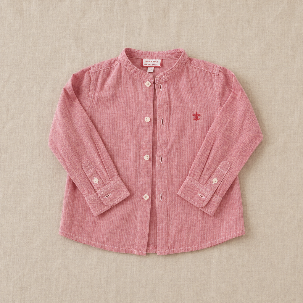 Camisa roja manga larga