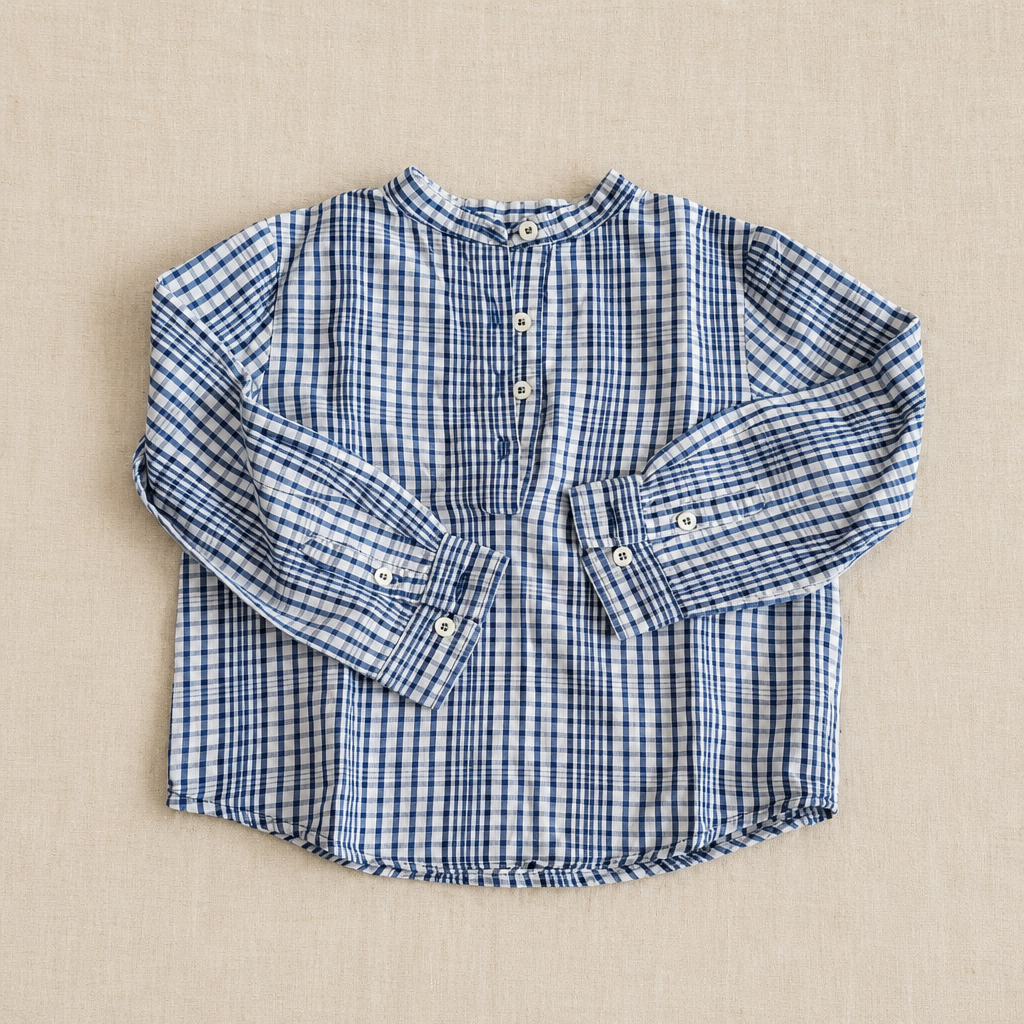 Camisa cuadros azul