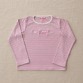 Camiseta rayas rosa y blanco