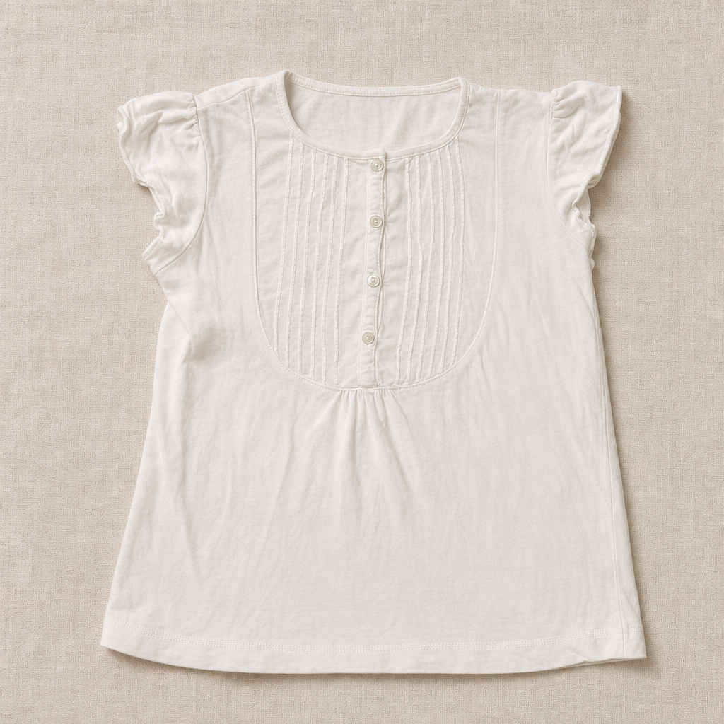 Blusa Bonpoint blanca clásica - ref. TRK-ROP-0211