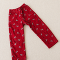 Pantalón vintage rojo con Idéfix all-over