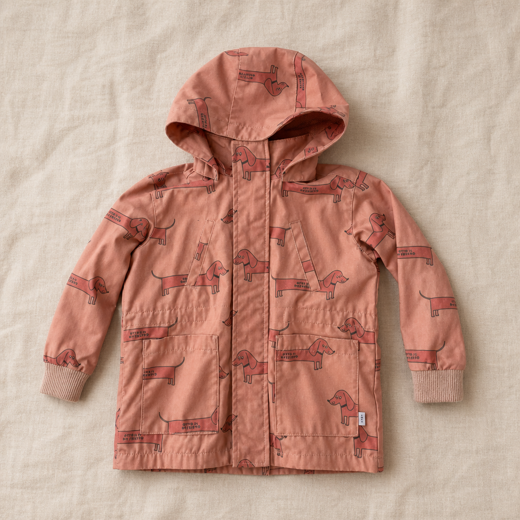 Chubasquero Tinycottons estampado talla 2A
