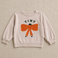 Sudadera Tinycottons rosa con lazo