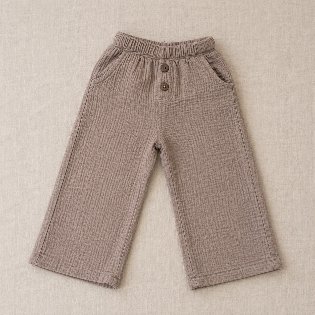 Pantalón de muselina Zara beige para niña