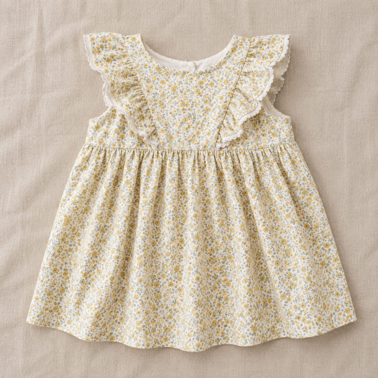Vestido amarillo flores