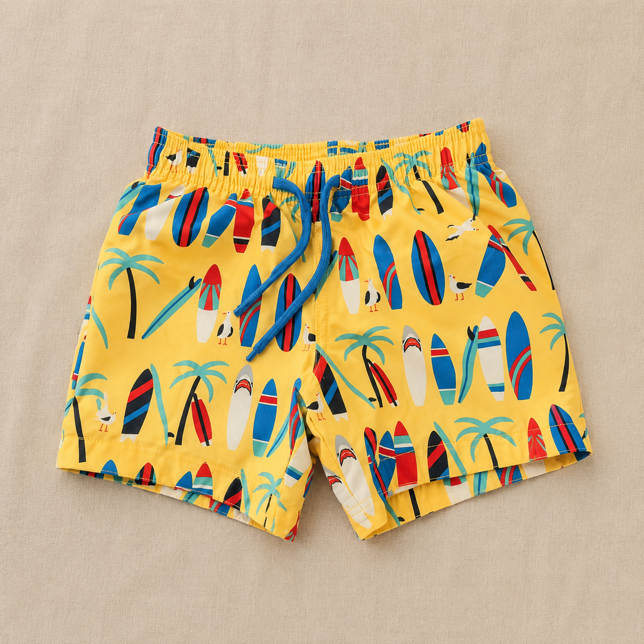 Bañador infantil Frugi en amarillo