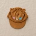 Gorra bebé con orejitas y estampado de animales