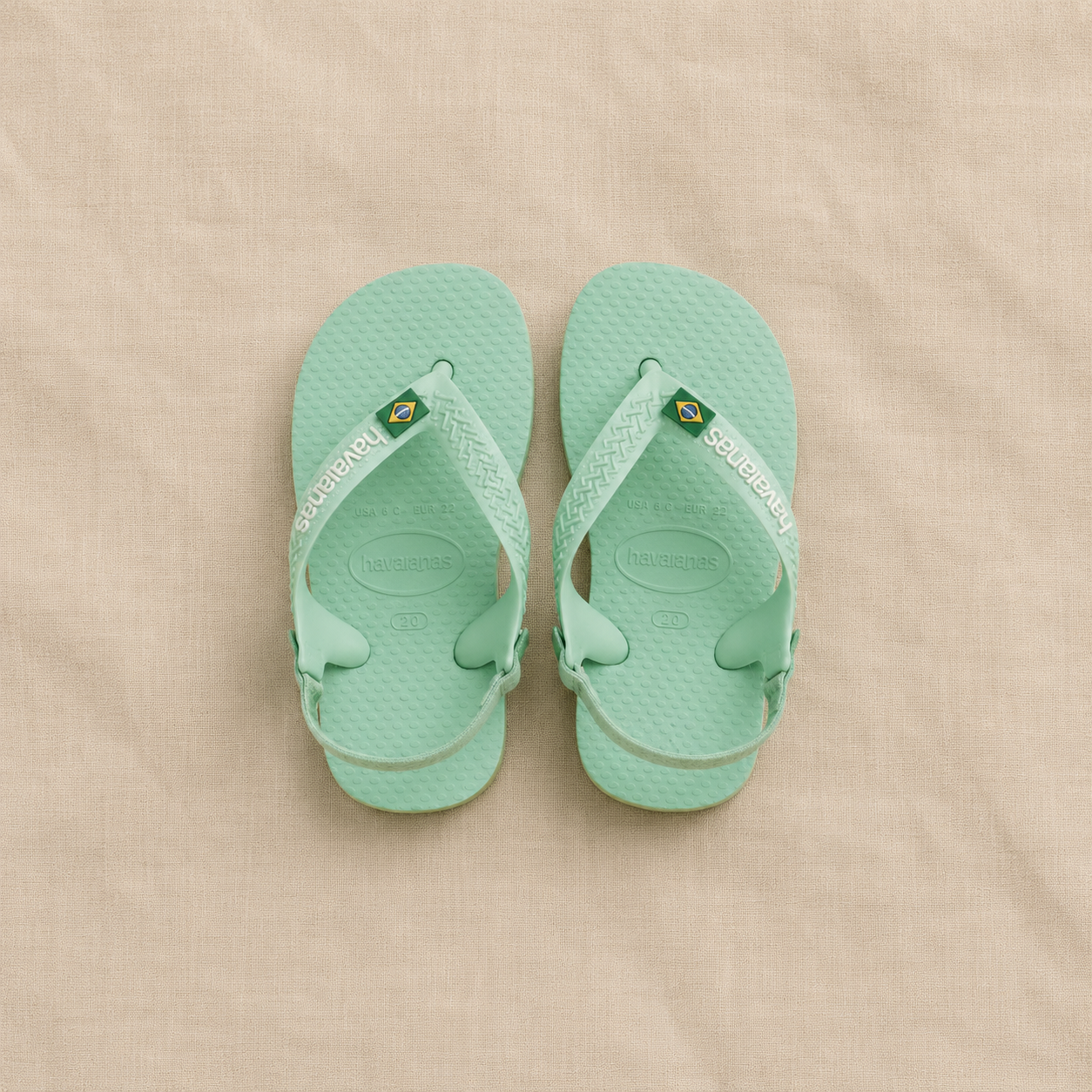 Chanclas bebé verde menta