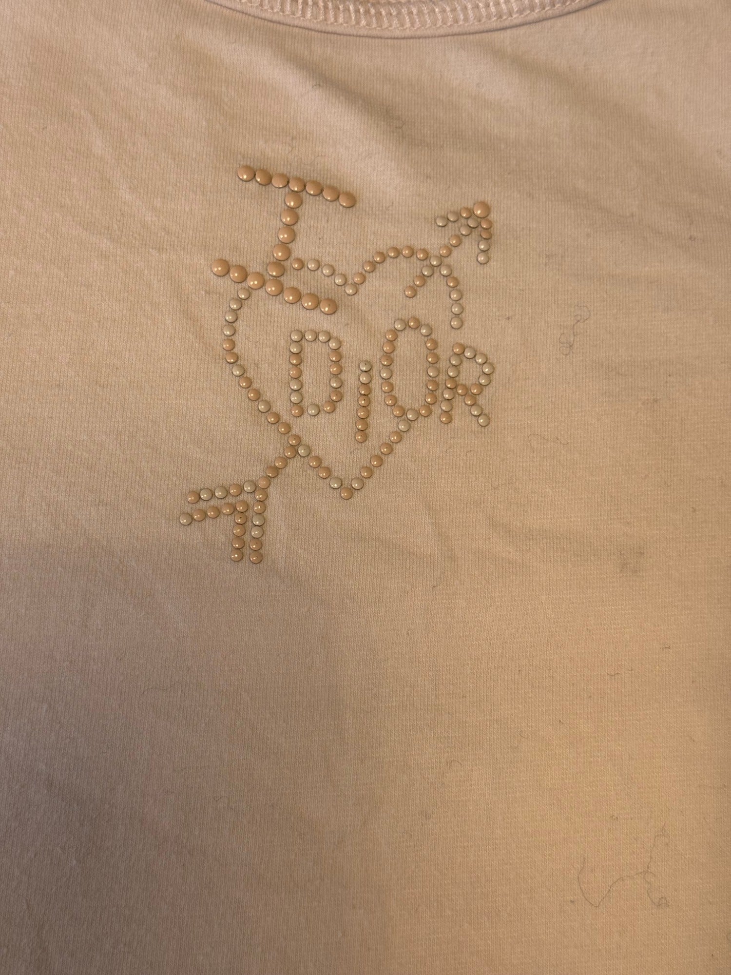 Camiseta Dior rosa claro manga corta