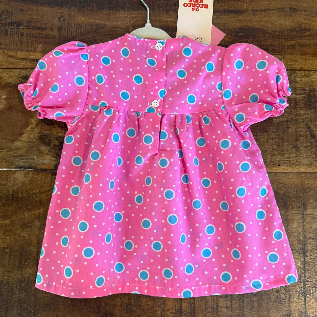 Vestido Rosa topos globos